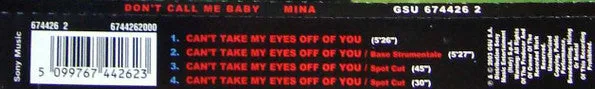 Mina Don’t Call Me Baby CD singolo VG+