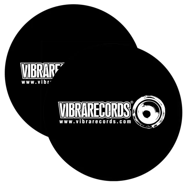 Vibrarecords Logo slipmat coppia panni antistatici