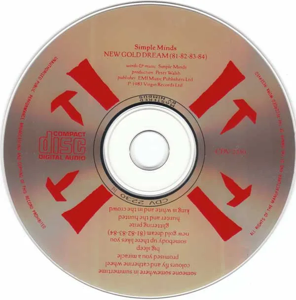 Simple Minds New Gold Dream 81-82-83-84 CD album NM