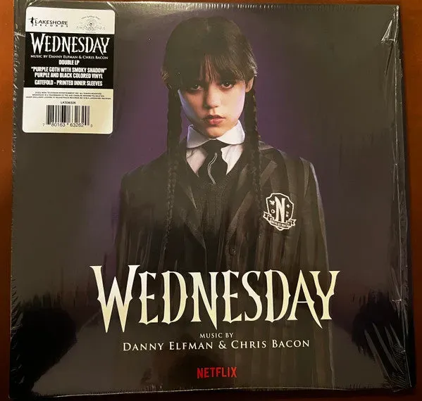 Danny Elfman Wednesday 2xLP vinile viola colonna sonora