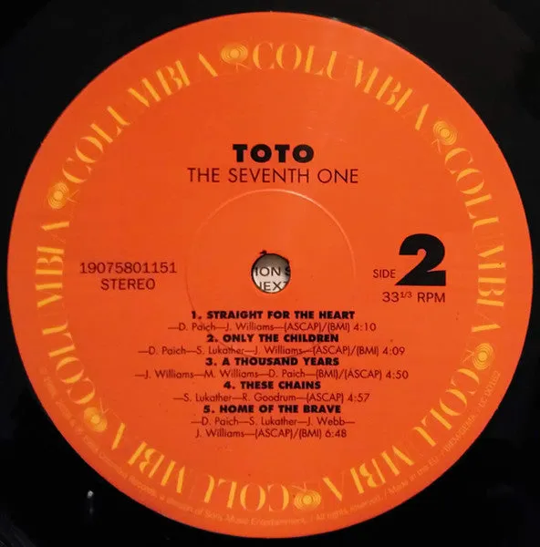 Toto The Seventh One vinile LP ristampa remaster