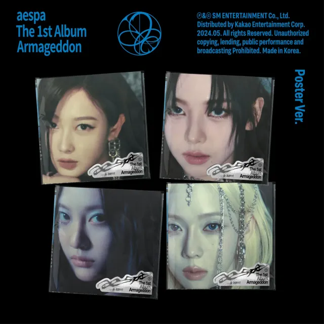 aespa Armageddon CD Poster Version 10 brani k-pop