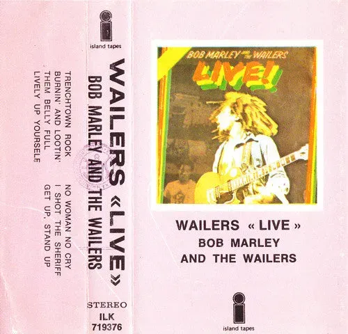 Bob Marley Wailers Live cassetta VG+ roots reggae