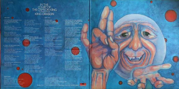 King Crimson In The Court vinile LP usato 1977