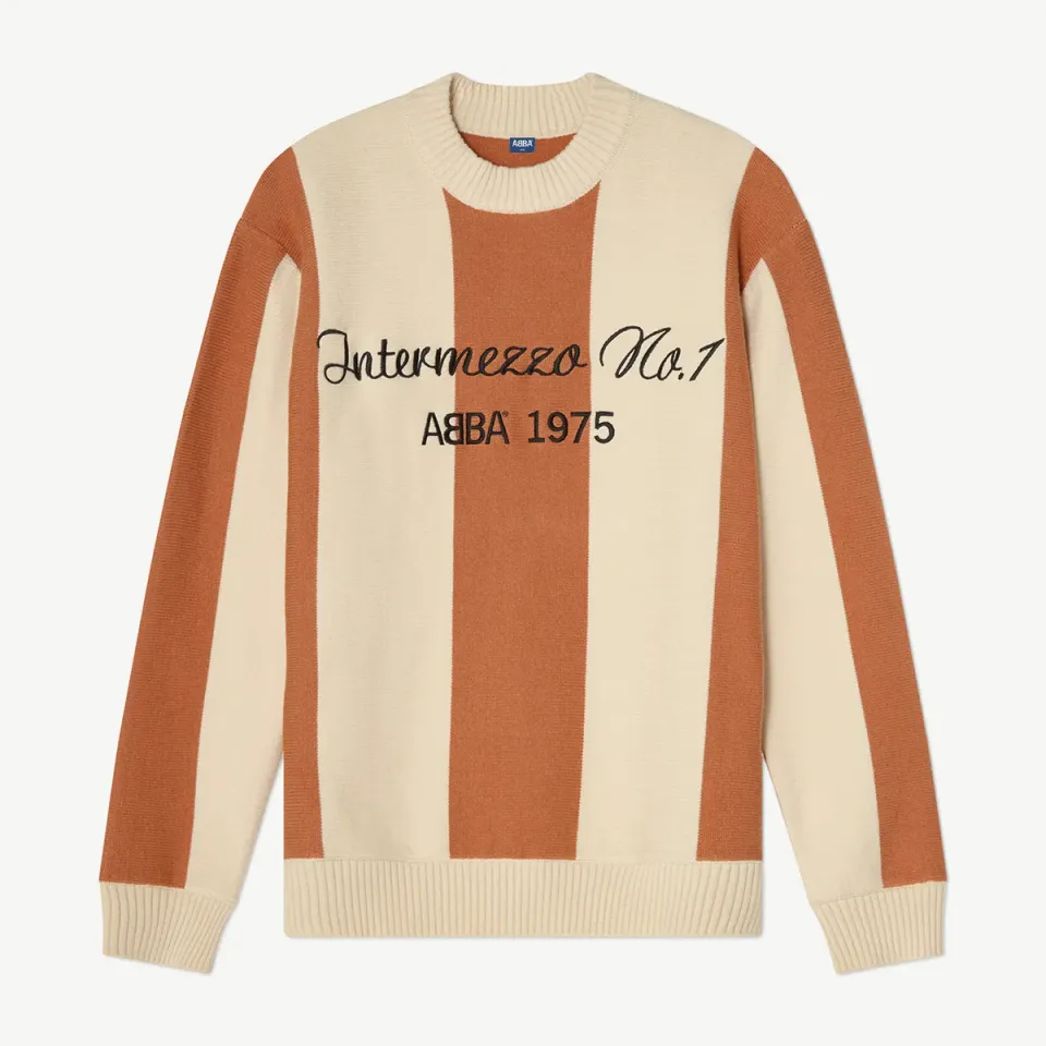 Polydor Intermezzo No1 maglione righe unisex ricamato