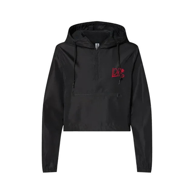 Chemtrails giacca antivento cropped nera S-XXL