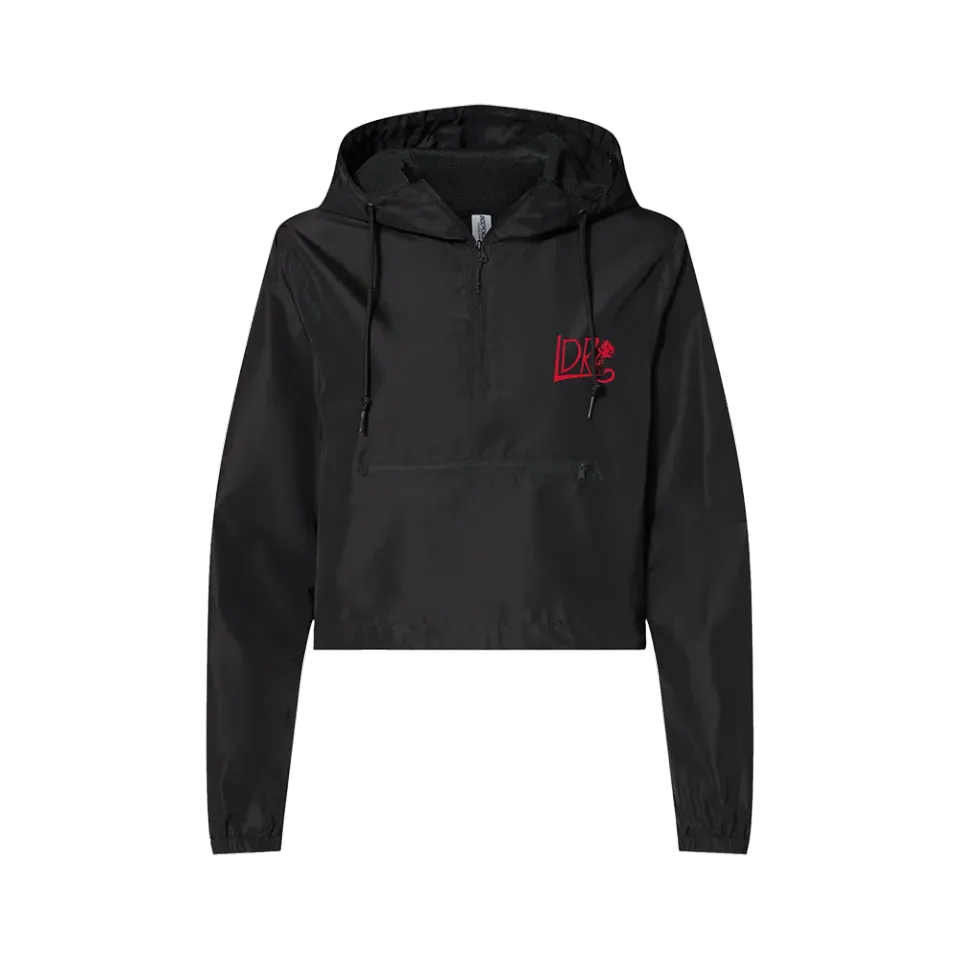 Chemtrails giacca antivento cropped nera S-XXL