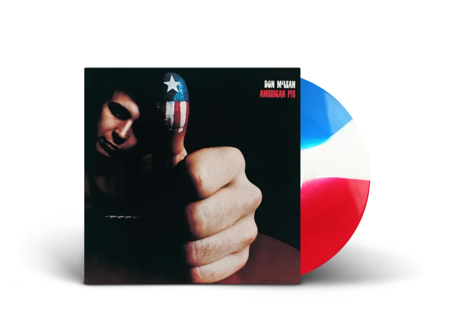 Don McLean American Pie LP vinile tricolore blu bianco rosso