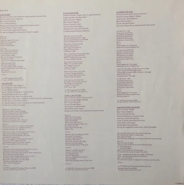 Linda Ronstadt Hasten Down The Wind LP ristampa Giappone