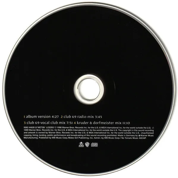 Madonna Nothing Really Matters CD Singolo Remix House