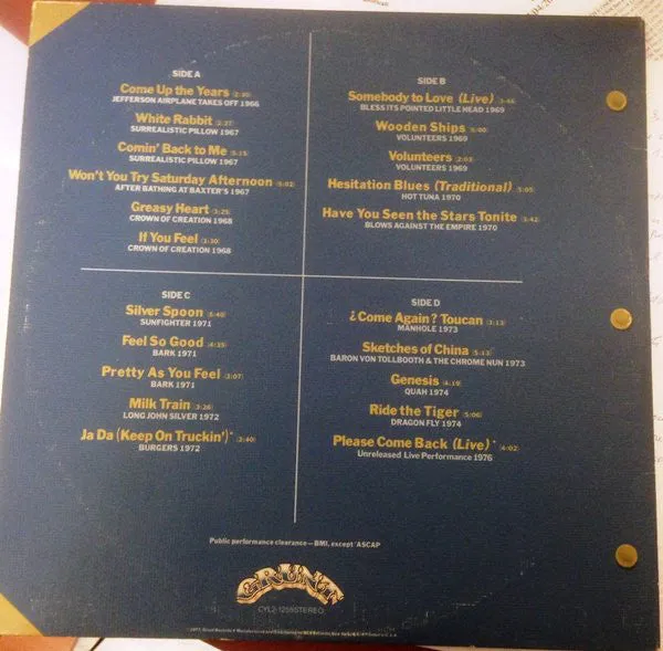Jefferson Airplane Flight Log doppio vinile 2xLP gatefold near mint
