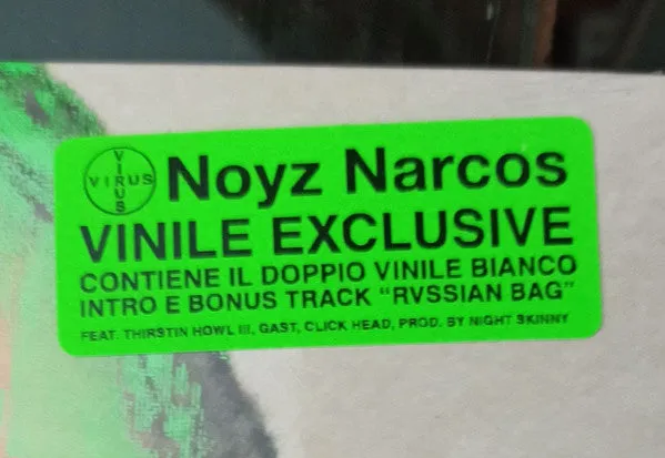 Noyz Narcos Virus doppio vinile bianco 2xLP horrorcore