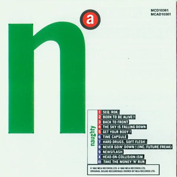 Adamski Naughty CD album house 1992
