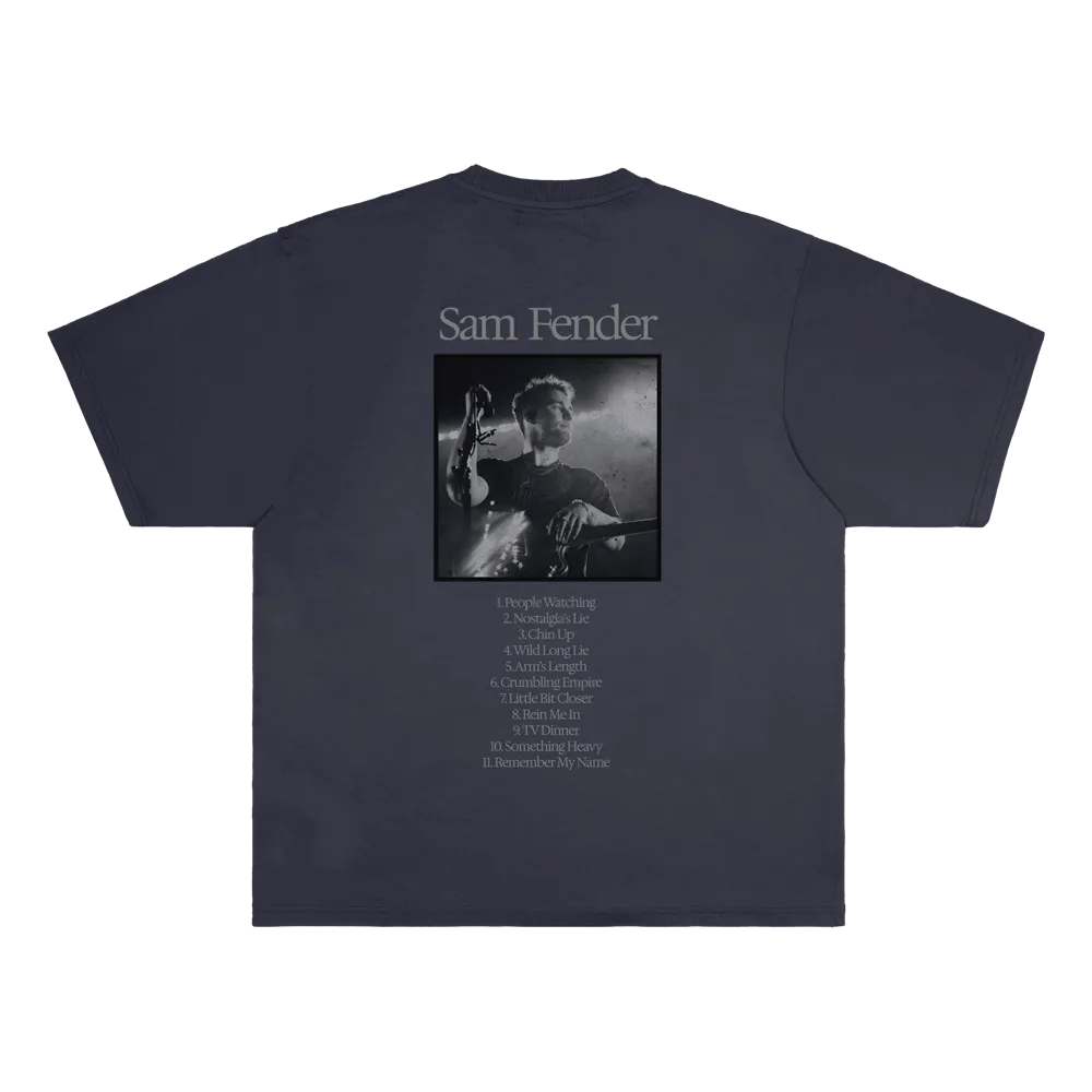Polydor Tracklist maglietta navy blu S-XXL
