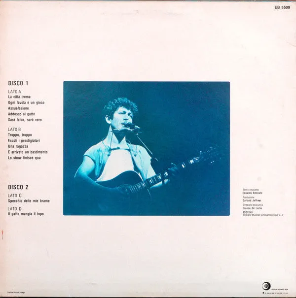 Edoardo Bennato Bastimento vinile LP+12" pop rock