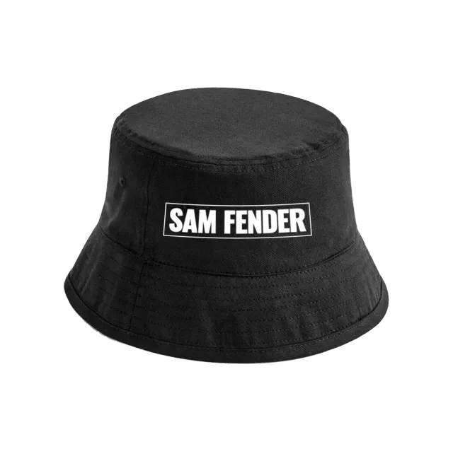 Sam Fender Cappello Bucket Nero Ricamato