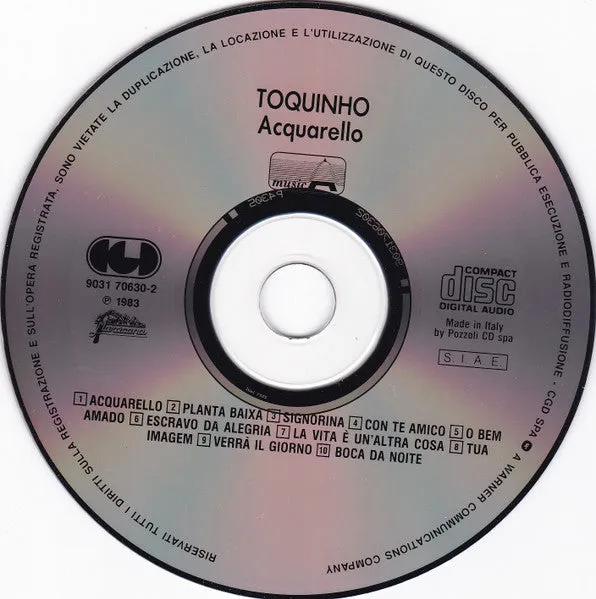 Toquinho Acquarello CD ristampa pop latino