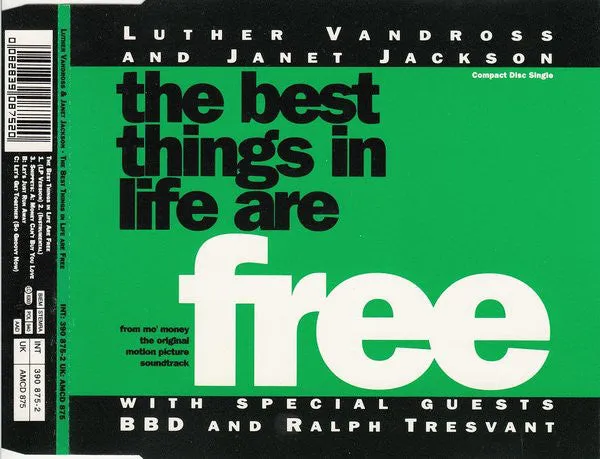 Luther Vandross Janet Jackson Best Things CD singolo VG+