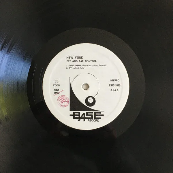 Albert Ayler New York Eye And Ear Control vinile LP