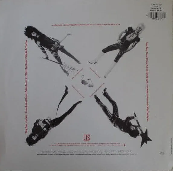 Mötley Crüe Too Fast For Love LP vinile ristampa 1989 glam