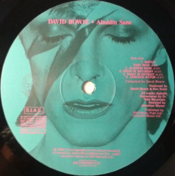 David Bowie Aladdin Sane LP vinile glam copertina apribile