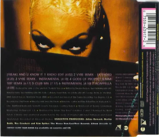 Adina Howard Freak And U Know It CD singolo remix