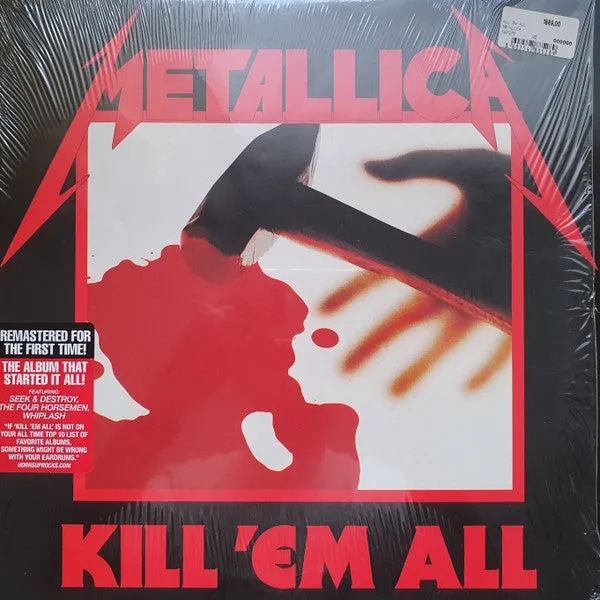 Metallica Kill 'Em All LP rimasterizzato insert 2016
