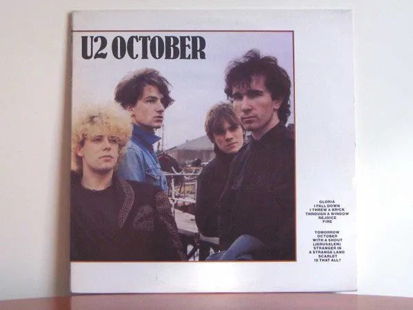 U2 October LP vinile italiano 1981 usato VG+