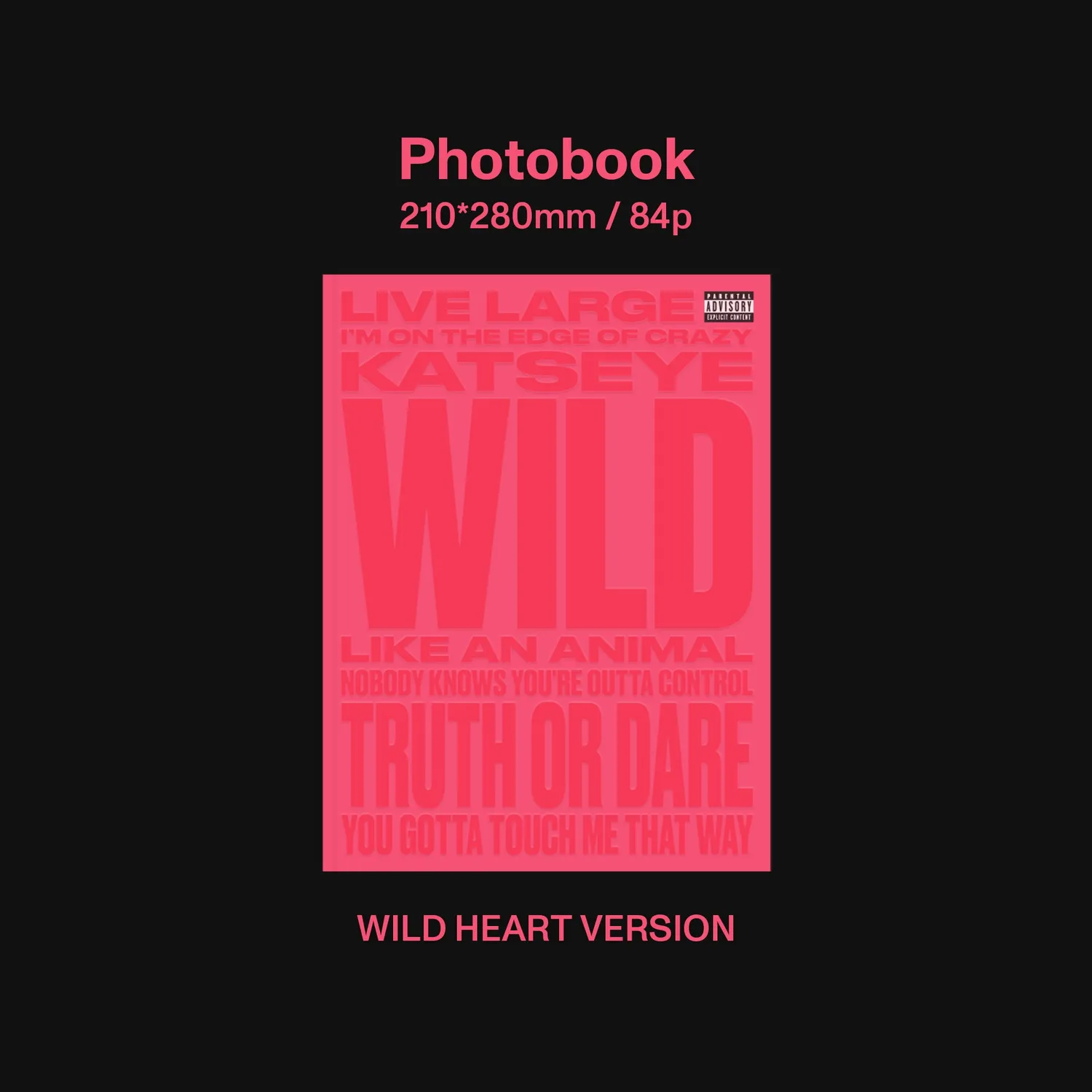 KATSEYE WILD Wild Heart ver. CD con photobook