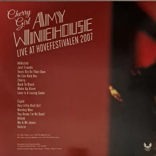 Amy Winehouse Cherry Girl Live Hove 2007 vinile LP