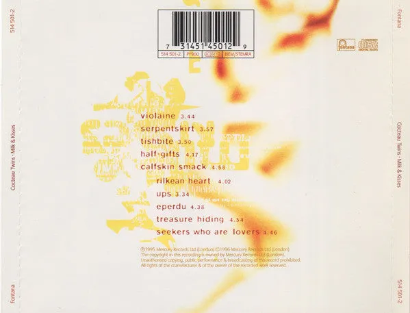 Cocteau Twins Milk & Kisses CD album 1996