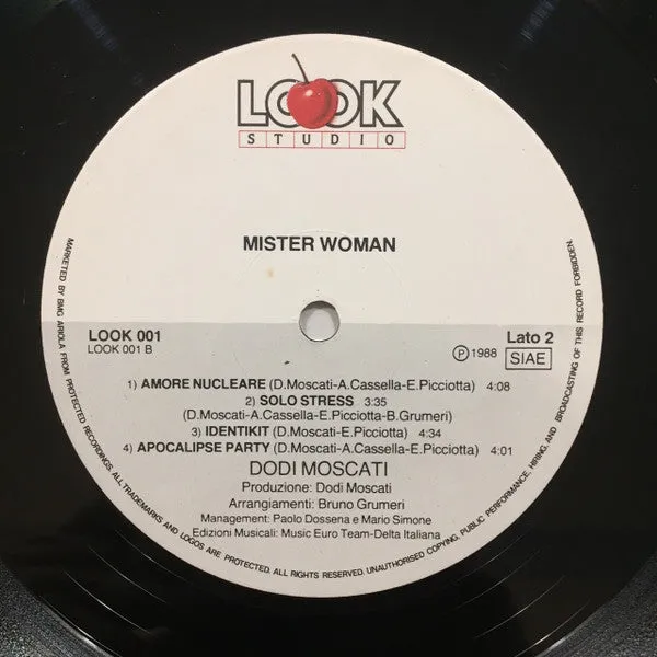 Dodi Moscati Mister Woman vinile LP album 1988 NM