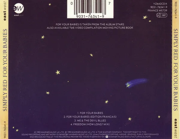 Simply Red For Your Babies CD singolo olografico usato
