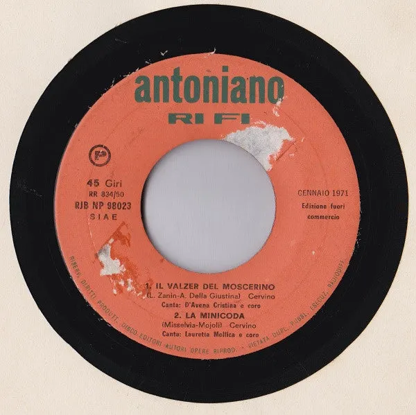 Piccolo Coro Antoniano Ballata Elefanti 7" promo VG