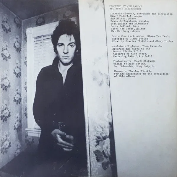 Bruce Springsteen Darkness On The Edge Of Town Vinile LP Canada rock