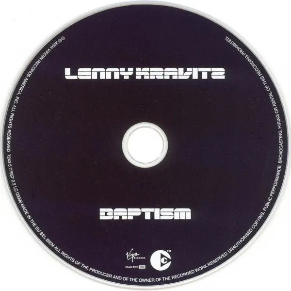 Lenny Kravitz Baptism CD album jewel case usato NM