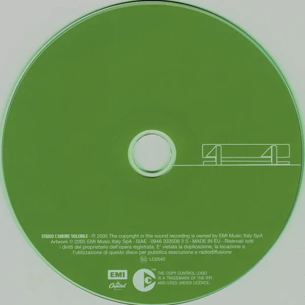 Stadio L’Amore Volubile CD album copy protected