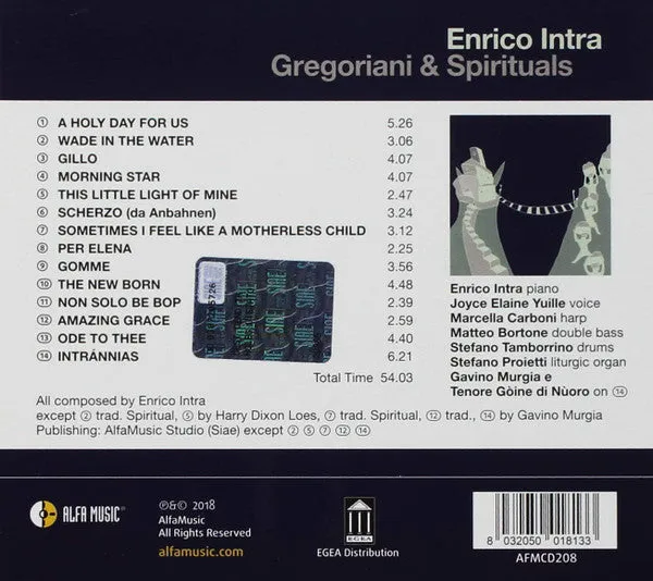 Enrico Intra Gregoriani & Spirituals CD album jazz