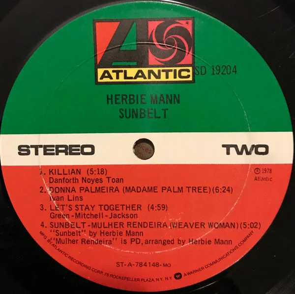 Herbie Mann Sunbelt LP vinile usato latin jazz