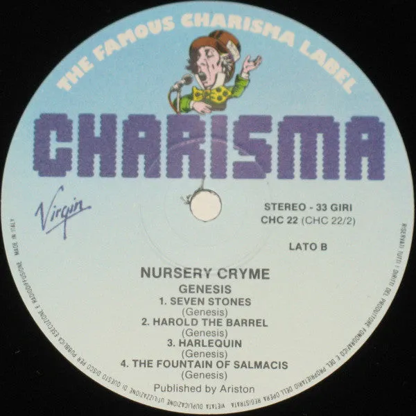 Genesis Nursery Cryme LP ristampa prog rock NM