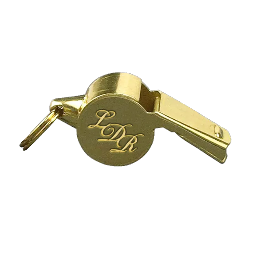 LDR Brass Whistle fischietto ottone inciso