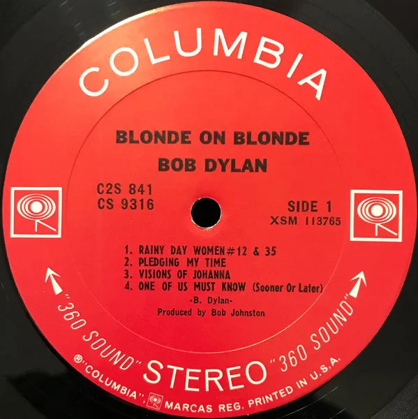Bob Dylan Blonde on Blonde vinile 2LP ristampa USA