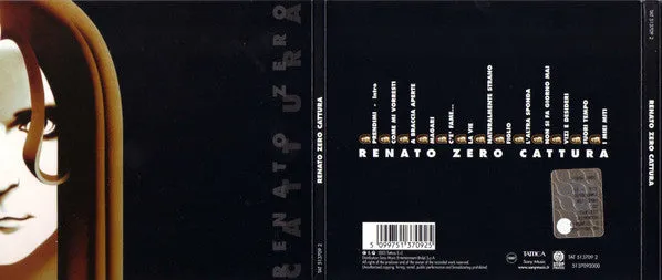 Renato Zero Cattura CD album special edition digipak 2003