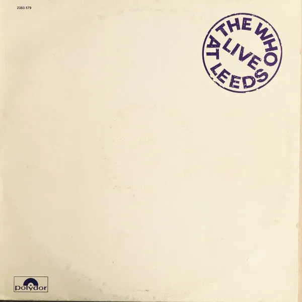 The Who Live At Leeds LP vinile ristampa classic rock live