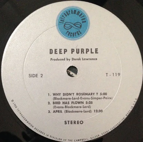 Deep Purple Deep Purple vinile LP first pressing USA