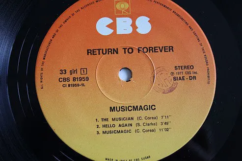Return To Forever Musicmagic LP vinile usato fusion