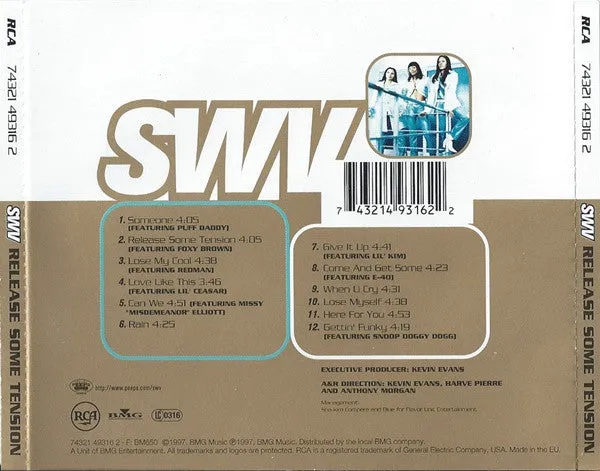 SWV Release Some Tension CD album R&B anni 90