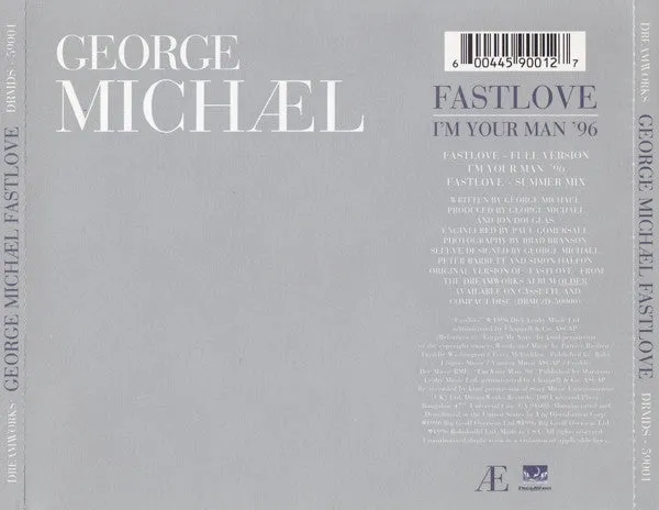 George Michael Fastlove CD singolo US synth-pop quasi mint