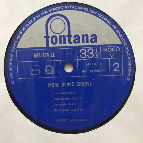 Various More Blues Groove vinile LP mono Fontana 1963 VG+