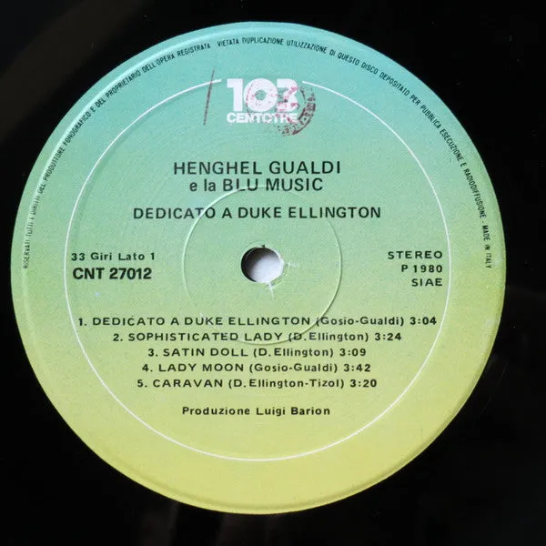 Henghel Gualdi Dedicato A Duke Ellington vinile LP jazz